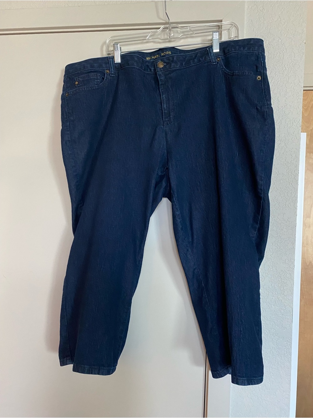 Michael Kors Navy Straight-Leg Denim Jeans